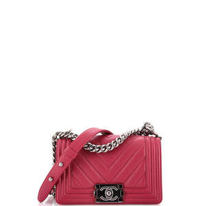 Chanel Boy Flap Bag Chevron Calfskin #220157C41B